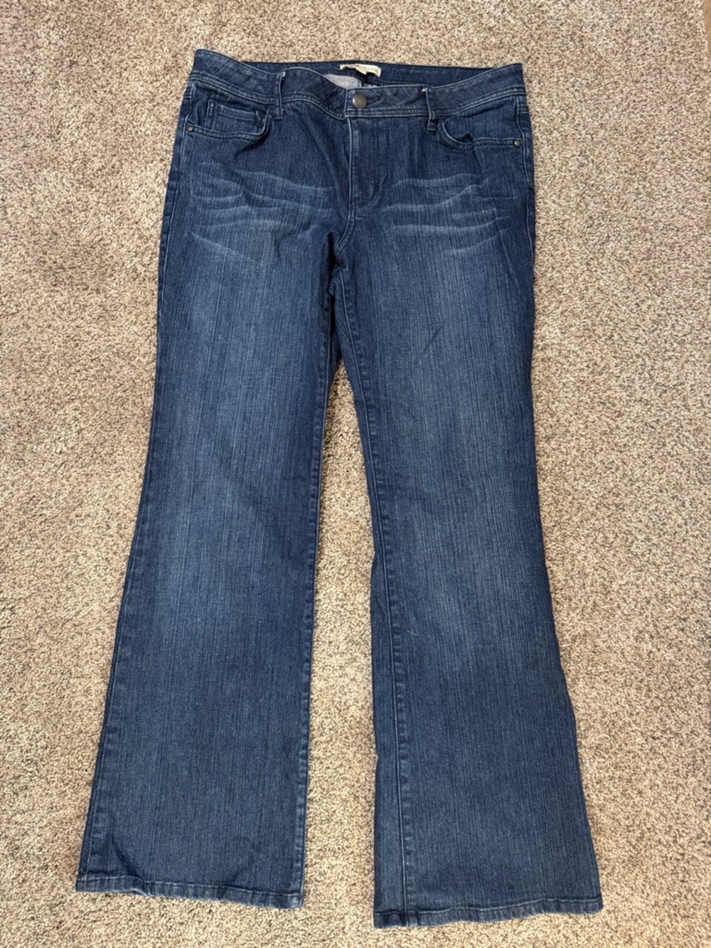 CAbi Dark Blue Wide Leg Jeans